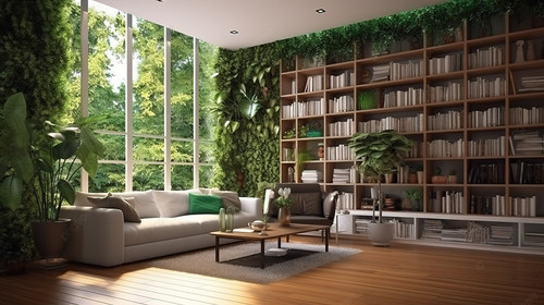 pngtree a 3d rendering of a living room library room image 3890628.jpg