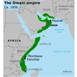 Omani Empire 1856 Map