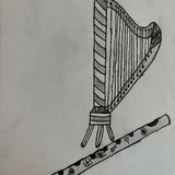 Thom Merrilin’s Harp and Flute