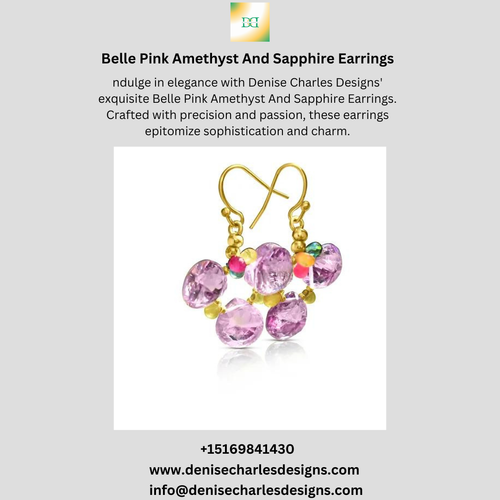 Belle Pink Amethyst And Sapphire Earrings..png