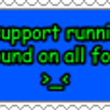 i support running around on all fours
