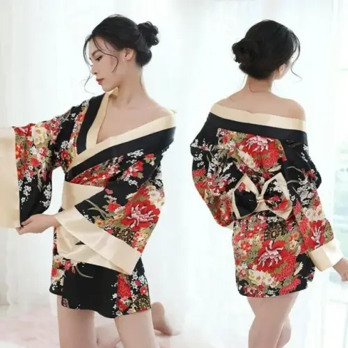 Accappatoio Kimono Abito Donna Giapponese Indumenti da Notte.webp