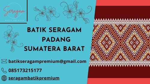 Gambar ini memperlihatkan keindahan dan keanggunan Batik Seragam Padang dari Sumatera Barat. Batik ini merupakan perpaduan harmonis antara tradisi dan keindahan alam yang khas bagi budaya Padang. Motif-motifnya yang kaya dan warna-warni mencerminkan warisan budaya yang kaya dan berkaya.

Batik Seragam Padang Sumatera Barat adalah simbol identitas yang membanggakan dan keanggunan yang tiada tara. Cocok untuk acara-acara resmi, perayaan budaya, atau acara khusus lainnya, batik ini akan membuat Anda bersinar di tengah keramaian.

Jangan lewatkan kesempatan untuk memiliki Batik Seragam Padang yang eksklusif ini. Untuk pemesanan dan informasi lebih lanjut, hubungi kami melalui:

? Email: batikseragampremium@gmail.com
? Telepon/WhatsApp: 085173215177

Mari bersama-sama merayakan keindahan budaya Padang dengan Batik Seragam yang memikat ini. Tampil anggun dan berkelas dengan Batik Seragam Padang Sumatera Barat!