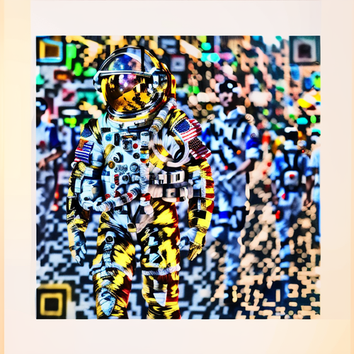 gooey.ai An analogue film still of an astronau...eets of Mumbai golden light on the astronaut 4kn.png