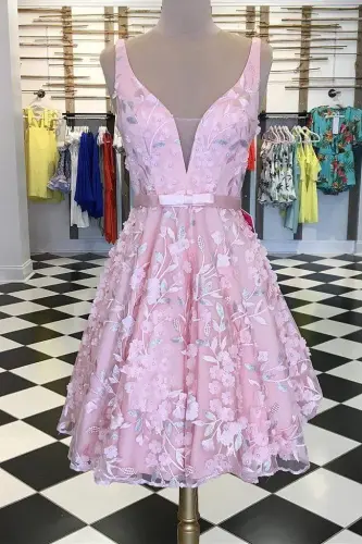 Gorgeous Pink Lace For Teens Sleeveless Freshman Homecoming Dresses with Beading N1828 1024x1024.webp