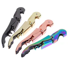 Wine Opener Stainless Steel Double Hinge Corkscrew Professional Waiter Beer Bottle Opener for Restau.webp