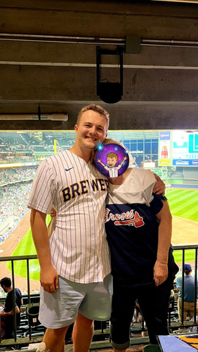 Brewers game with Grandma after the Gym Post