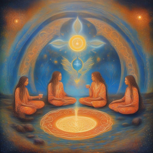 salviaspace psychic DMT twelve faces glowing flying communicating flowing symbols asymmetrical expre.jpg