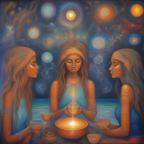 salviaspace psychic DMT twelve faces glowing flying communicating flowing symbols asymmetrical expre.jpg