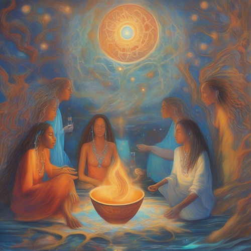 salviaspace psychic DMT twelve faces glowing flying communicating flowing symbols asymmetrical expre.jpg