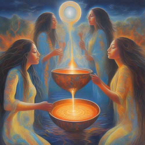 salviaspace psychic DMT twelve faces glowing flying communicating flowing symbols asymmetrical expre.jpg