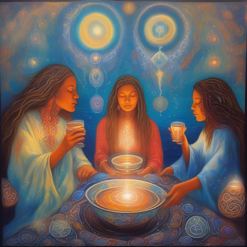 salviaspace psychic DMT twelve faces glowing flying communicating flowing symbols asymmetrical expre.jpg
