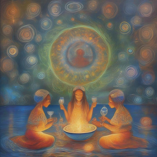 salviaspace psychic DMT twelve faces glowing flying communicating flowing symbols asymmetrical expre.jpg