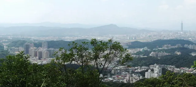 內湖鯉魚山眺望台北市