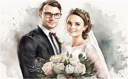 romantic wedding couple painting illustration watercolor..png