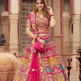 HotPinkDesignerBridalLehengaCholi 1 50
