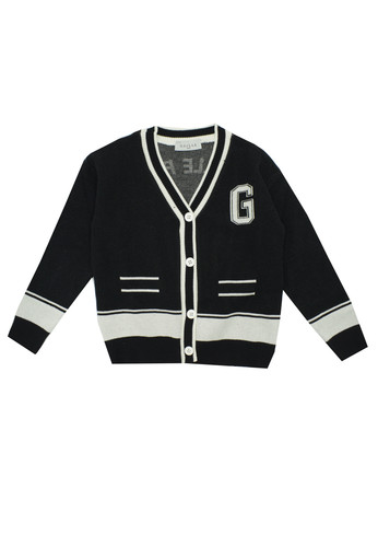 gaelle paris kids cardigan nero bianco nero logo bambina a.jpg