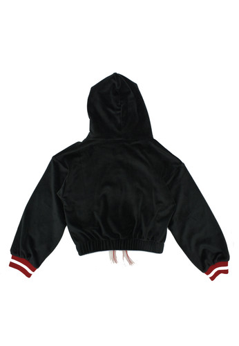 gaelle paris kids felpa ciniglia nero logo bambina b.jpg