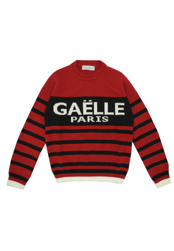 gaelle paris kids maglia lana righe logo ragazzo a.jpg