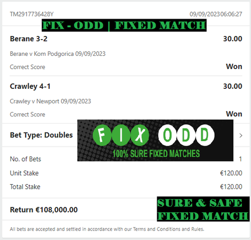 FIX-ODD.COM | DOUBLE CORRECT SCORE FIXED MATCHES