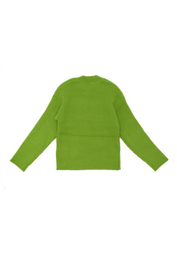 manila grace kids maglia verde lana costine bambina b.jpg