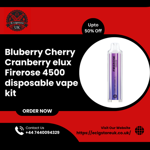 Bluberry Cherry Cranberry elux Firerose 4500 disposable vape kit.png