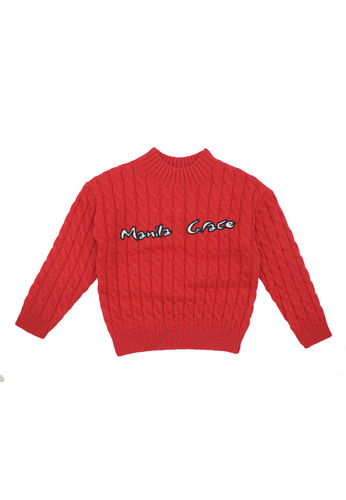 manila grace kids maglia lana rossa logo bimba a.jpg