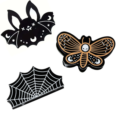 Ro Rox 3 Pack Halloween Hair Claw Bat web Hair Clip.jpg