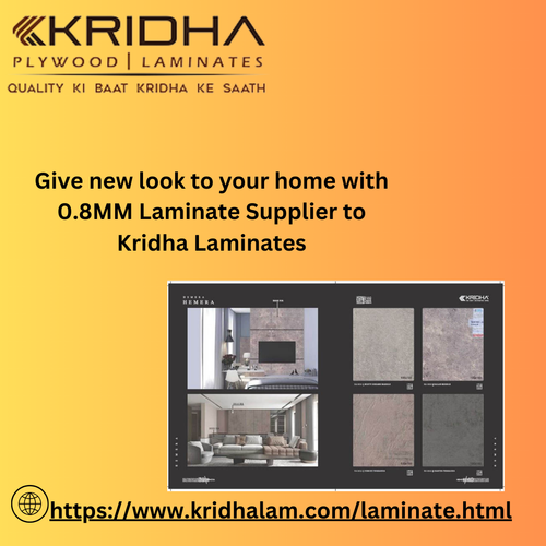 Give new look to your home with 0.8MM Laminate Supplier to Kridha Laminates.png