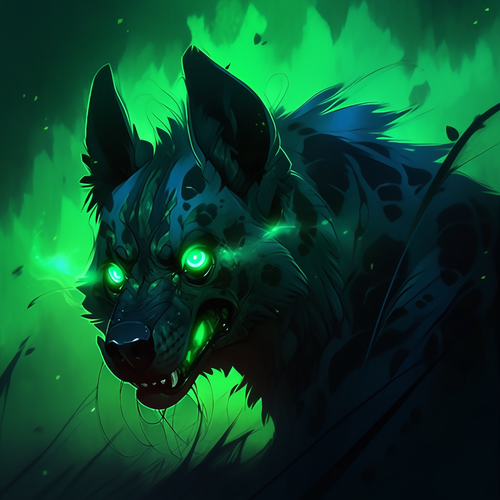 poeplayz giant hyena with green glowing eyes cdc2ee0f 358c 4b3b 9d09 07e335e81a2b.png