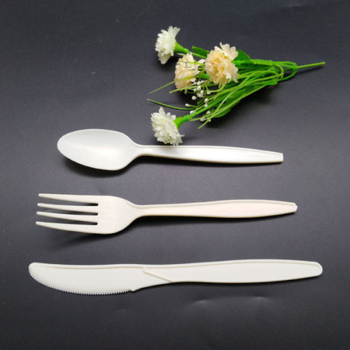 Disposable 100 Biodegradable Compostable Spoon Fork Knife Cornstarch Cutlery Set (1).jpg