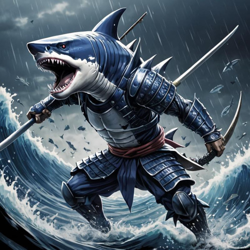 A+humanoid+samurai+shark+roaring+in+battle,+dark+fantasy+samurai+armor,+dark+fantasy+illustration,+f.jpg