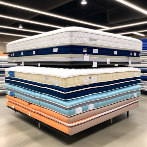 lots of premium us style mattresses in the store stack of mattresses 820659372.png