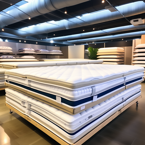 lots of premium us style mattresses in the store stack of mattresses 842366778.png