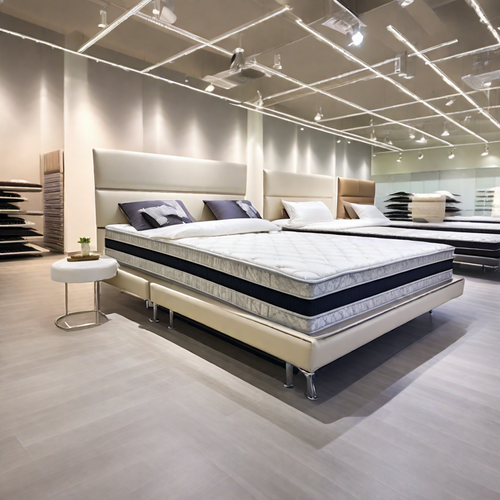 nice looking premium stack mattresses on premium beds in the store on mattress lots of mattresses i .png