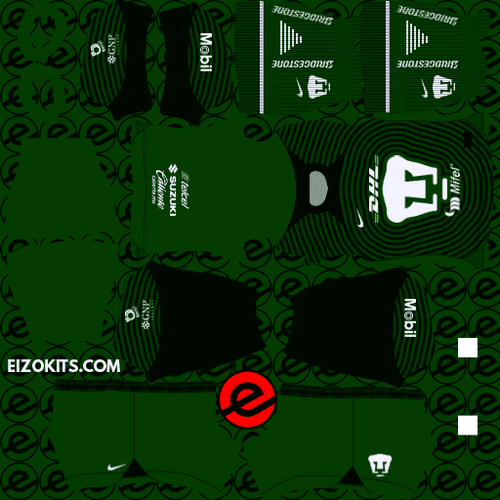 Pumas UNAM DLS Kits 2023 Nike Dream League Soccer 2023 (Goalkeeper Away) picsay.png