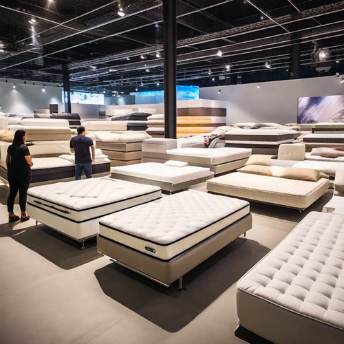 lots of premium mattresses in a place people seeing those mattresses 955144095.png