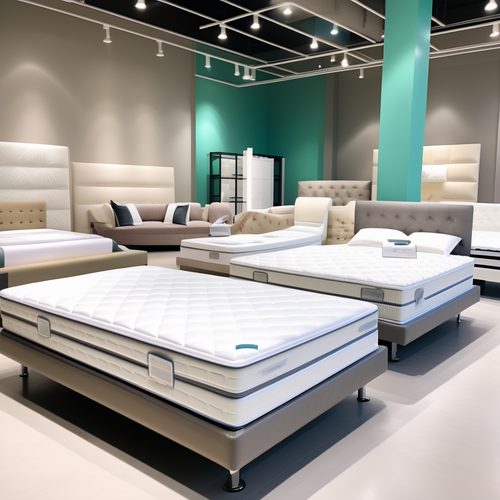 nice looking premium mattresses on premium beds in the store on mattress lots of mattresses 10831015.png