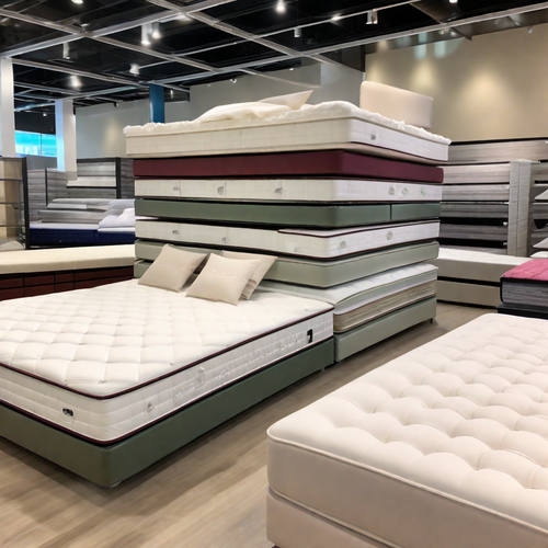 nice looking premium stack mattresses on premium beds in the store on mattress lots of mattresses i .png