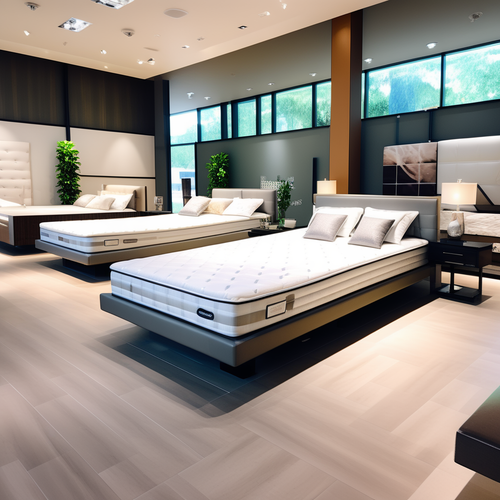 nice looking premium mattresses on premium beds in the store on mattress lots of mattresses 10831015.png
