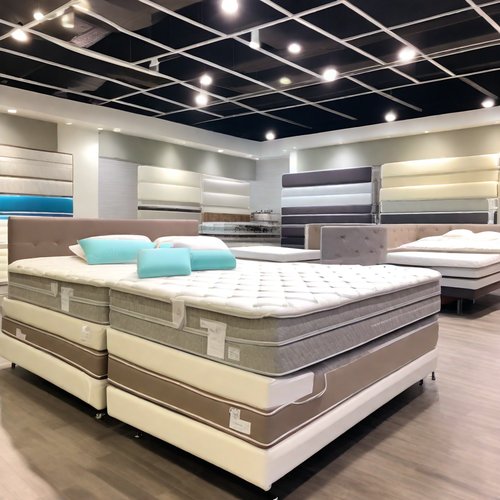 nice looking premium stack mattresses on premium beds in the store on mattress lots of mattresses i .png