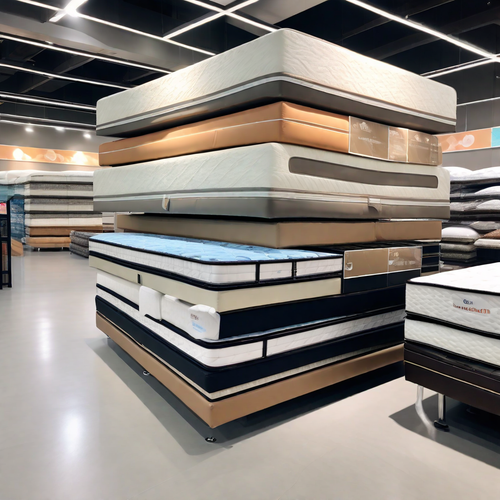 nice looking premium stack mattresses on premium beds in the store on mattress lots of mattresses i .png