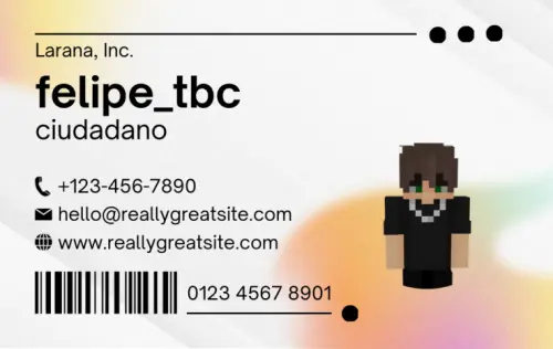 White Simple HR Manager ID Card.webp