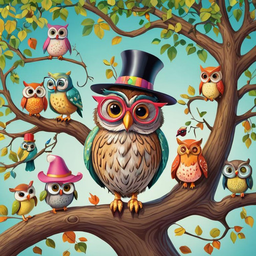a+whimsical+world+filled+with+talking+animals.+Create+a+cartoon+image+that+features+a+wise+old+owl+w.jpg
