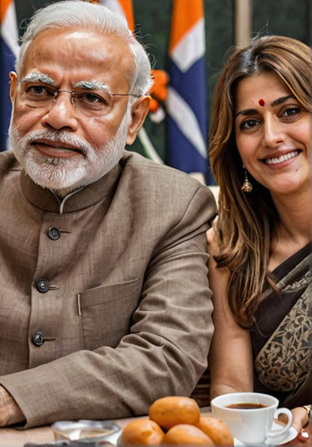 Giorgia+Meloni+(a+Prime+Minister+of+italy)+with+Narendra+Modi+(a+prime+minister+of+india)on+coffee+d.jpg