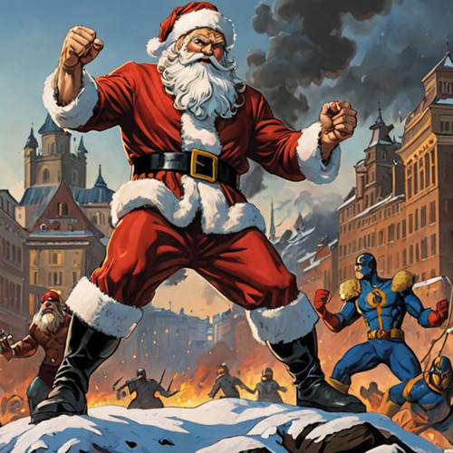 marvel+comics+style+painting,+santa+claus+against+the+backdrop+of+the+new+year's+Kiev,+ready+to+figh.jpg