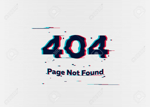 Error 404 page not found. Error with glitch effect on screen. Vector illustration for your design.jpg