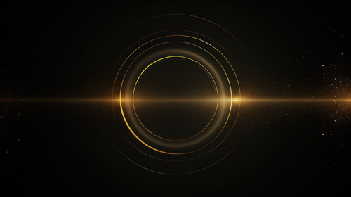 Abstract black and gold glow circle background minimalistic clean soft focus 00052 02.jpg