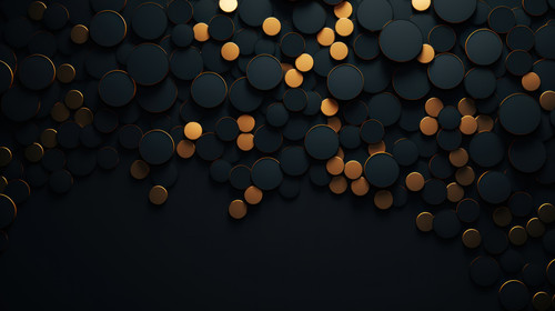 Abstract black and gold circle background minimalistic clean soft focus 00022 02.jpg