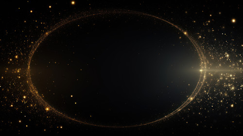 Abstract black and gold circle background with stars minimalistic clean soft focus 00024 03.jpg